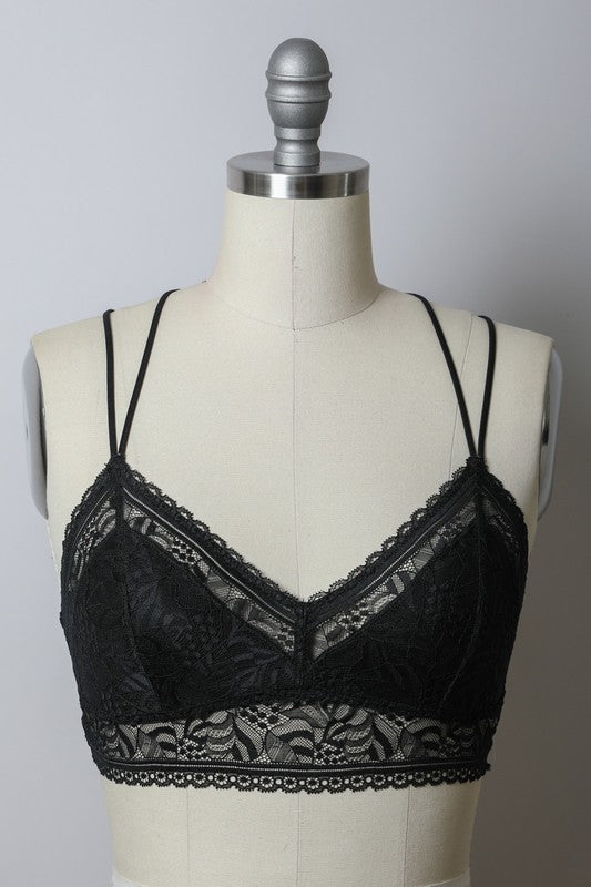 Southern Alternative Cordelia Lace Bralette (Black) Southern Alternative Cordelia Lace Bralette (Black)
