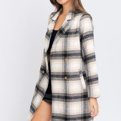 Southern Alternative Back To Business Plaid Coat