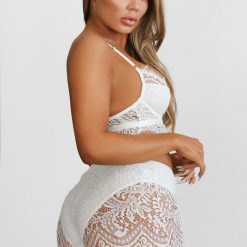 Southern Alternative Bombshell Lace Bralette Set (Ivory) Bralettes / Intimates