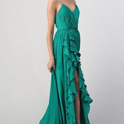 Southern Alternative Under The Stars Satin Gown (Green) Dresses