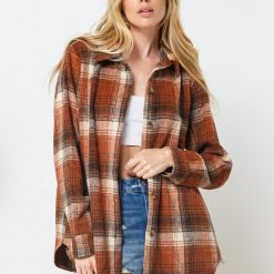 Southern Alternative Time Off Plaid Shacket Clothing