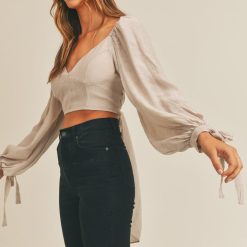 Southern Alternative Clothing Autumn Days Crop Top (Taupe) 10 Southern Alternative Clothing Autumn Days Crop Top (Taupe)