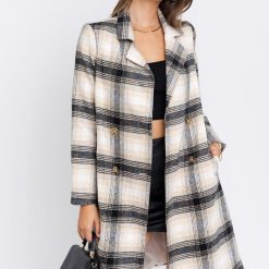 Southern Alternative Back To Business Plaid Coat