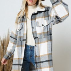 Southern Alternative Winter Wishes Plaid Coat