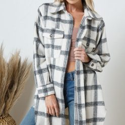 Southern Alternative Happy Ever After Plaid Shacket Clothing