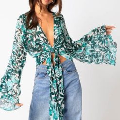 Southern Alternative Clothing Oceanside Front Wrap Top