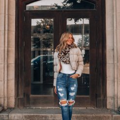 Southern Alternative November Rain Cropped Puffer Jacket (Cream) 2 Southern Alternative November Rain Cropped Puffer Jacket (Cream)