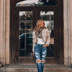 Southern Alternative November Rain Cropped Puffer Jacket (Cream) 3 Southern Alternative November Rain Cropped Puffer Jacket (Cream)