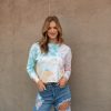 Southern Alternative Crop Tops Havana Tie Dye Sweater