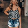 Southern Alternative Blouses + Tops Jasmine Floral Crop Top