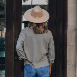 Southern Alternative Homebody Crewneck Top (Grey) 2 Southern Alternative Homebody Crewneck Top (Grey)