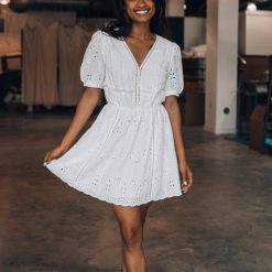 Southern Alternative Sienna Eyelet Mini Dress