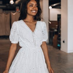 Southern Alternative Sienna Eyelet Mini Dress