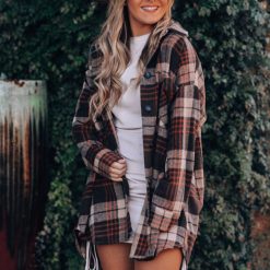Southern Alternative Light It Up Plaid Shacket Jackets