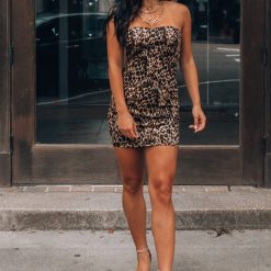 Southern Alternative Dresses Reign Strapless Mini Dress (Leopard) 7 Southern Alternative Dresses Reign Strapless Mini Dress (Leopard)