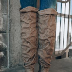 Southern Alternative Shoes Lela OTK Boots (Taupe)