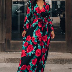 Southern Alternative Smell The Roses Long Sleeve Maxi Dress Dresses 3 Southern Alternative Smell The Roses Long Sleeve Maxi Dress Dresses