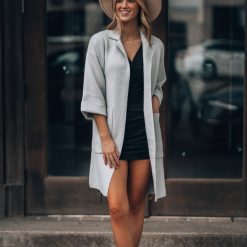 Southern Alternative Brooklyn Trench Coat (Light Grey) Jackets