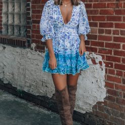 Southern Alternative Waves Ombre Mini Dress Dresses