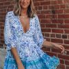 Southern Alternative Waves Ombre Mini Dress Dresses