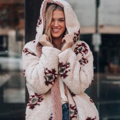 Southern Alternative Better Together Reversible Sherpa Jacket (Cream)