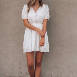 Southern Alternative Sienna Eyelet Mini Dress