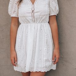 Southern Alternative Sienna Eyelet Mini Dress