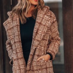 Southern Alternative Jackets Teddy Plaid Jacket