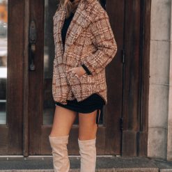 Southern Alternative Jackets Teddy Plaid Jacket