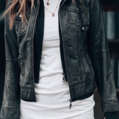 Southern Alternative Jet Set Vegan Leather Jacket (Black) Jackets