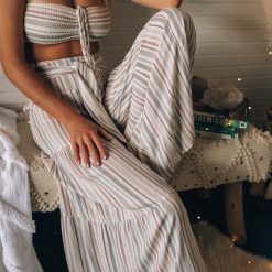 Southern Alternative Crop Tops Raquel Striped Top