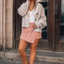 Southern Alternative Angelisa Suede Skort (Mauve) Bodysuits 2 Southern Alternative Angelisa Suede Skort (Mauve) Bodysuits