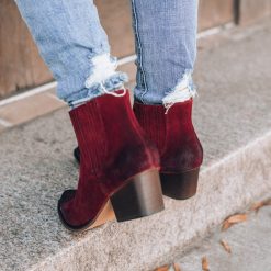 Southern Alternative Clothing Going West Boots (Burgundy)
