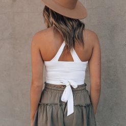 Southern Alternative Blouses + Tops Durham Cross Tank (Ivory)