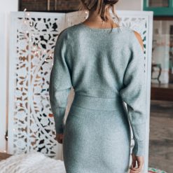 Southern Alternative Dresses Whitney Sweater Mini Dress (Grey) 14 Southern Alternative Dresses Whitney Sweater Mini Dress (Grey)