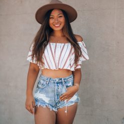 Southern Alternative Blouses + Tops Once Upon A Sea Crop Top