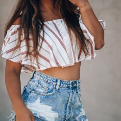 Southern Alternative Blouses + Tops Once Upon A Sea Crop Top