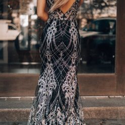 Southern Alternative Dresses A Night In Paris Maxi Gown (Black)