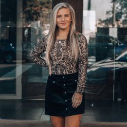 Southern Alternative Preston Corduroy Skirt (Black) Skirts