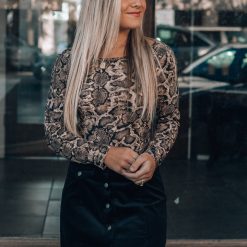 Southern Alternative Preston Corduroy Skirt (Black) Skirts