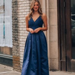 Southern Alternative Dresses Alexandria Satin Lace Gown