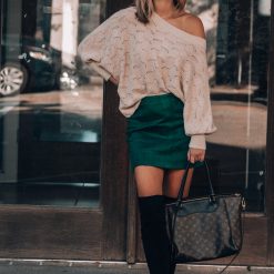 Southern Alternative Feelin' Cute Knit Sweater (Cream)