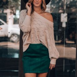 Southern Alternative Feelin' Cute Knit Sweater (Cream) 4 Southern Alternative Feelin' Cute Knit Sweater (Cream)