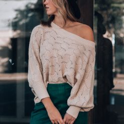 Southern Alternative Feelin' Cute Knit Sweater (Cream) 6 Southern Alternative Feelin' Cute Knit Sweater (Cream)