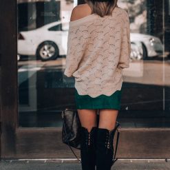 Southern Alternative Feelin' Cute Knit Sweater (Cream) 9 Southern Alternative Feelin' Cute Knit Sweater (Cream)