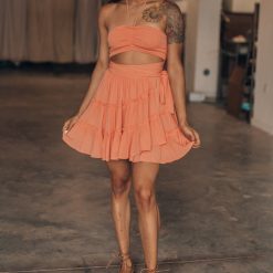 Southern Alternative Dresses Seaside Escape Mini Dress (Sunset)