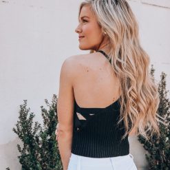 Southern Alternative Wilmington Knit Crop Top (Black)