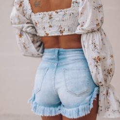 Southern Alternative Sonny Front Tie Crop Top Clothing