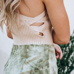 Southern Alternative Wilmington Knit Crop Top (Taupe)