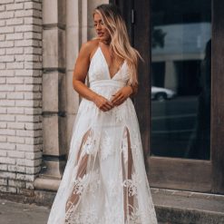 Southern Alternative Sienna Floral Maxi Gown (Butter) Clothing